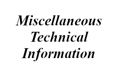 Misc Technical Info